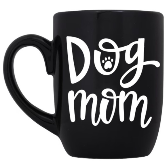 Handmade Other - Dog Mom Black Coffee Cup Mug
